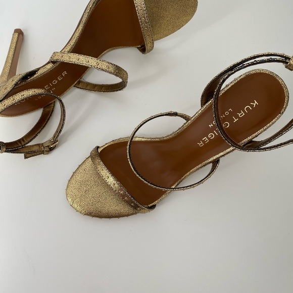 Kurt geiger heel sandals in gold. NWT - Picture 4 of 6